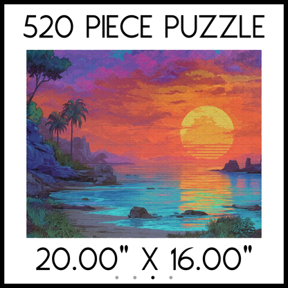 Twilight Palmscape Jigsaw Puzzle