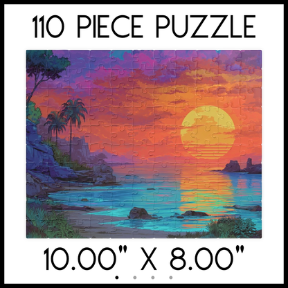 Twilight Palmscape Jigsaw Puzzle